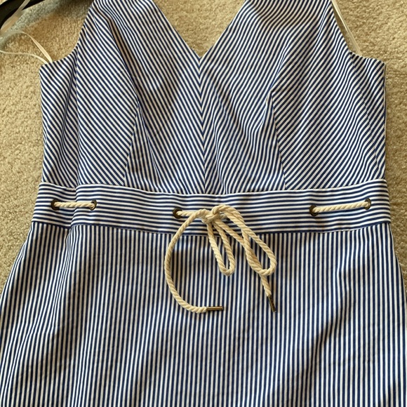 NWT J. Crew double v-neck seersucker dress, women’s size 6 - Picture 3 of 6